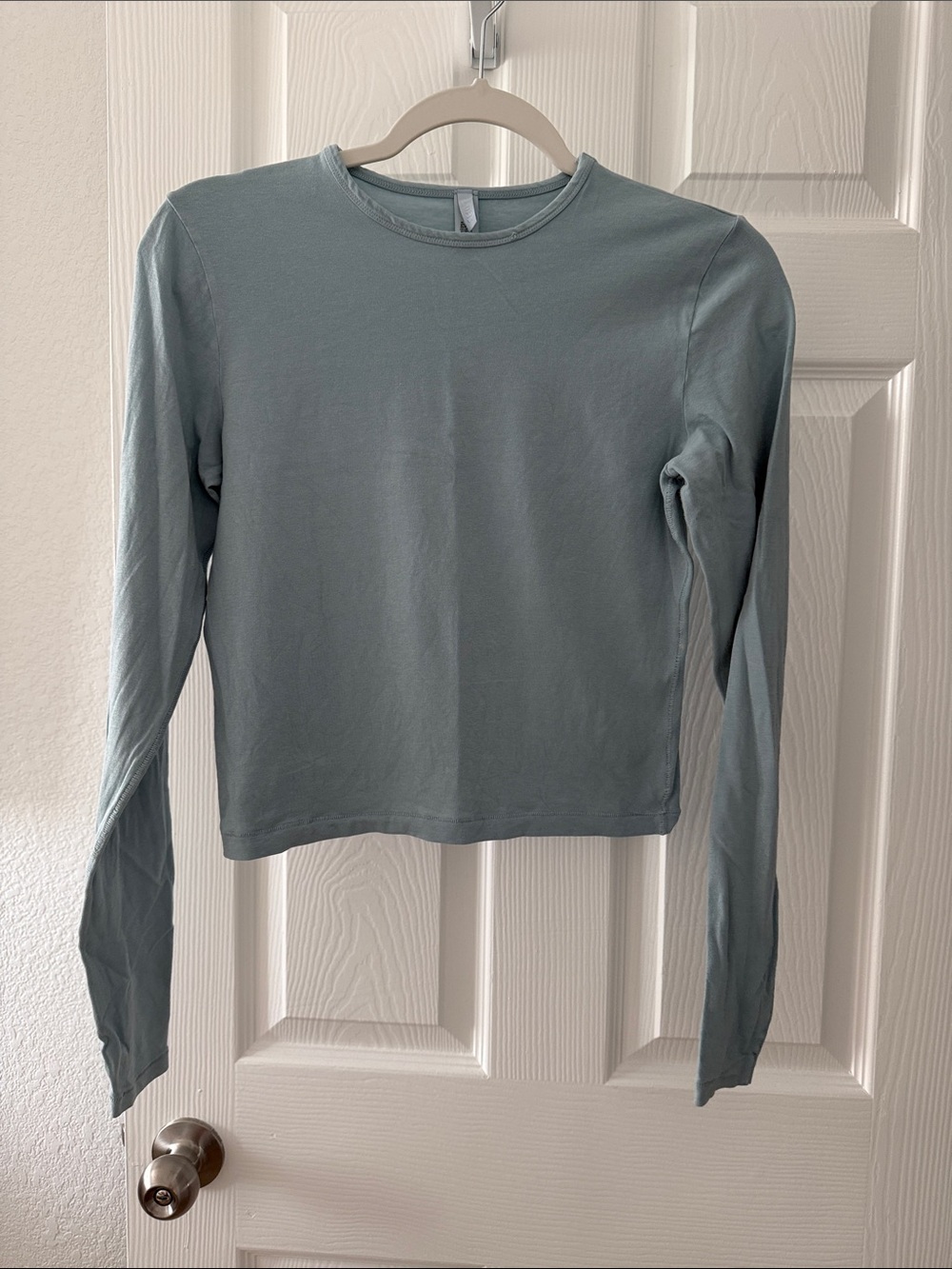 Skims  Long-Sleeve Crewneck Top - Blue